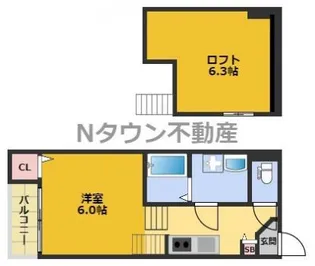 BLUE GARDEN【2階】の間取り