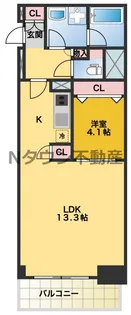 プレサンス広小路通 葵【14階】の間取り