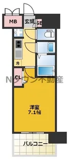 プレサンス THE 栄【4階】の間取り