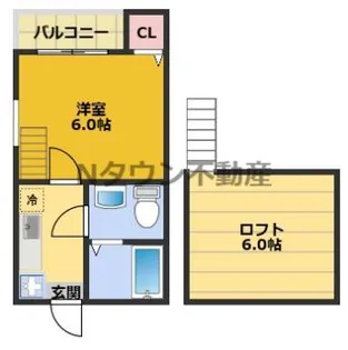 コーポ愛花夢【1階】の間取り