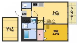 ウイング志賀【2階】の間取り