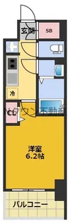 メイクス名駅南Ⅱ【10階】の間取り