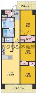 プレサンス ジェネ 新栄町駅前 葵【12階】の間取り