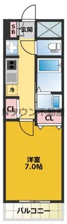 エステムコート名古屋栄プレシャス【6階】の間取り