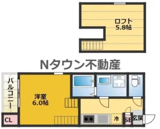 リベルテ千種【1階】の間取り