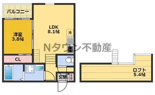 ステージ香呑町【201号室】の間取り