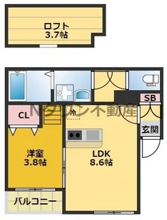 アークラヴィータ【1階】の間取り
