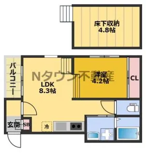 フランド本陣【1階】の間取り