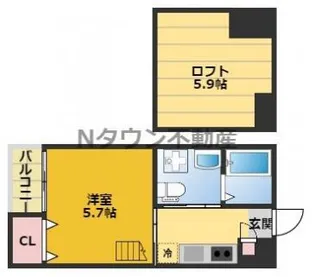 ivy八田(アイビーハッタ)【2階】の間取り