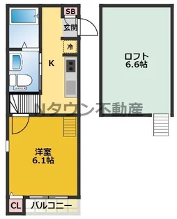 ヴェリテール本陣【2階】の間取り