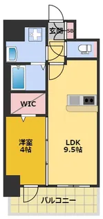プレサンス新栄ユリシス【9階】の間取り