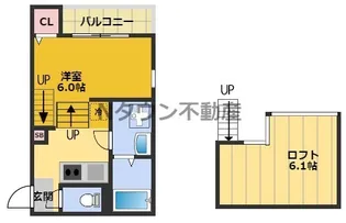 ディアコート浄心【1階】の間取り