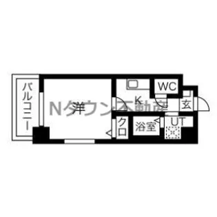 ボヌール新栄【205号室】の間取り