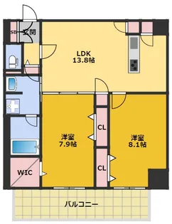 さくらHills NISHIKI Platinum Residence【1101号室】の間取り