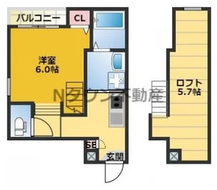 トライデント新栄Ⅰ【2階】の間取り