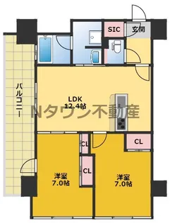 さくらHills NISHIKI Platinum Residence【7階】の間取り