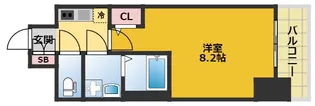 エスリード新栄プライム【8階】の間取り