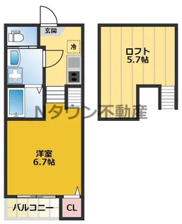 デザイナーズコーポ名北【1階】の間取り