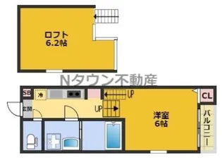 ハーモニーテラス草薙町【2階】の間取り
