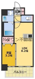メイクス今池02【8階】の間取り