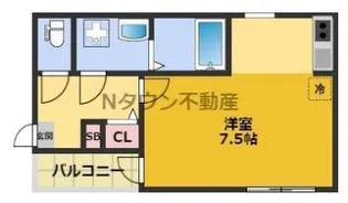 ハーモニーテラス大久手町【1階】の間取り