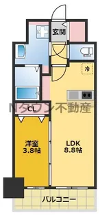 プレサンスTHE新栄【4階】の間取り