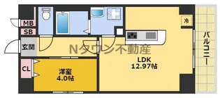古出来エンブルコート【4階】の間取り