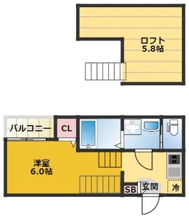 メゾン・フランク【1階】の間取り