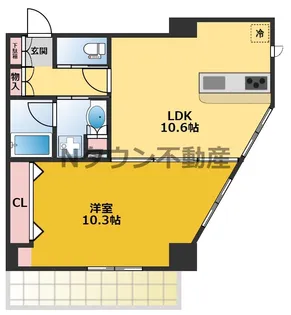 Gramercy Shiromi-dori【12階】の間取り