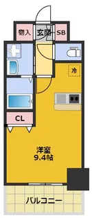 プレサンス名古屋駅前ヴェルロード【11階】の間取り