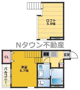 メイプルスクエア大宮【1階】の間取り