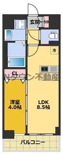 プレサンス上前津エレスタ【14階】の間取り