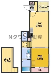 ネマーレ大曽根【3階】の間取り