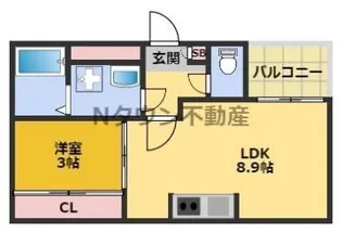 REGALEST中村公園【2階】の間取り