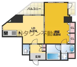 Gramercy Shiromi-dori【502号室】の間取り