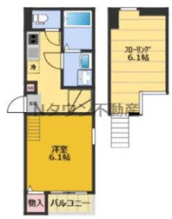 オリジン平安通【2階】の間取り
