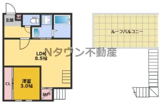 GRANDTIC平安通【2階】の間取り