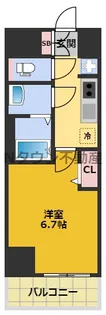 プレサンス大須観音ビザリア【7階】の間取り