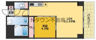 古出来エンブルコート【8階】の間取り