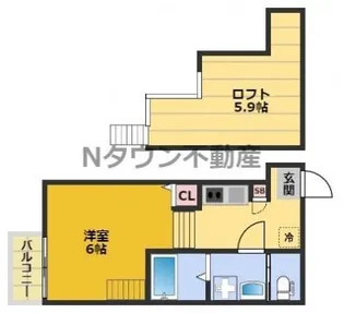 ハーモニーテラス千種【1階】の間取り