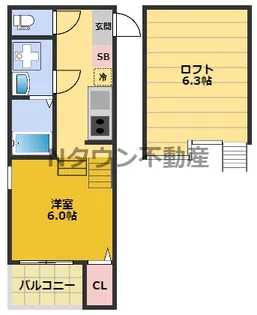ハーモニーテラス八代町【1階】の間取り