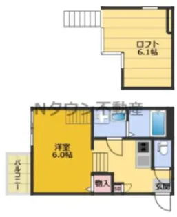 レーヴ・フルール【1階】の間取り