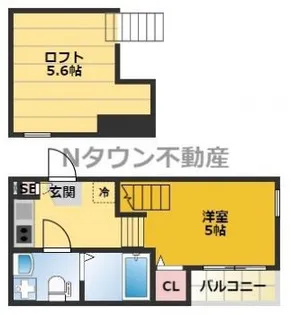 VILLETTA栄【2階】の間取り