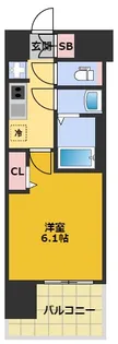 プレサンス大須観音フィエスタ【204号室】の間取り