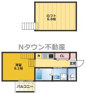 1Kの間取り画像