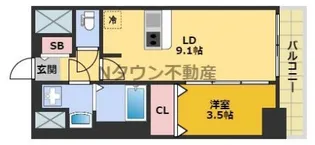 プレサンス葵デュリス【11階】の間取り