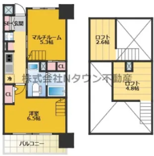 エステムコート名古屋駅前CORE【10階】の間取り