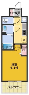 メイクスWアート今池Ⅲ【15階】の間取り