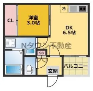 CREST浄心【3階】の間取り