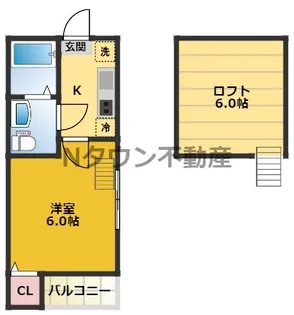 ルーエ 2番館【101号室】の間取り